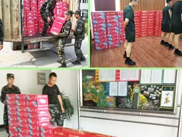 頂真飲品“八一”擁軍慰問活動，共敘濃濃軍民情！